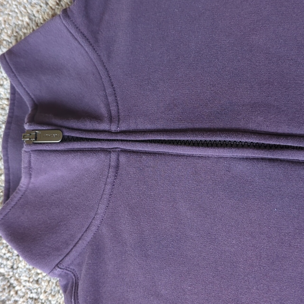 Athleta Forever Fleece 1/4 Zip Sweatshirt - Iris S - Picture 2 of 14